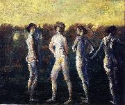 Arthur Bowen Davies Four Figures (1911) by Arthur B. Davies oil painting